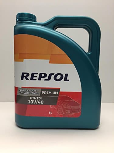 Repsol Premium GTI/TDI 10W-40 - Lubrifiant Semi-Synthétique ACEA A3/B4 - 5L