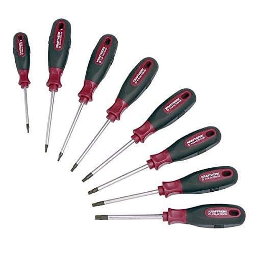 Jeu de 8 Tournevis Torx Kraftwerk 4165 Ergokraft - Acier S2 - Norme DIN/ISO