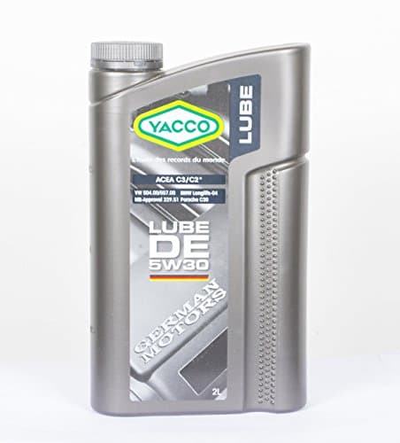 YACCO LUBE DE 5W-30 - Huile 100% Synthèse Longlife - ACEA C3 - 2L