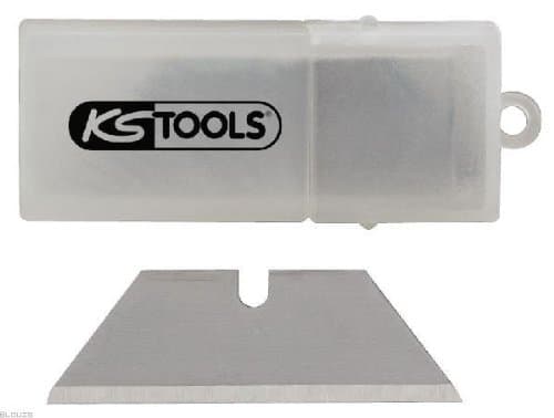 KS TOOLS 907.2164 - Jeu de Lames Trapèze 29x9.4mm en Acier SK2 - Épaisseur 0.45mm