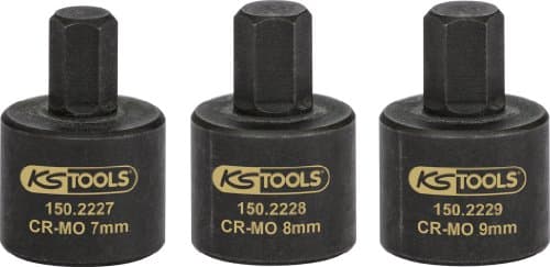 KS TOOLS 150.2225 - Jeu de Douilles Étrier de Frein 1/2" Acier Cr-V Phosphaté