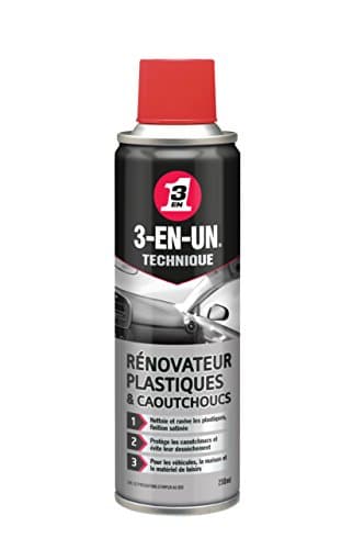 Rénovateur Plastiques & Caoutchoucs 3-EN-UN Technique - Finition Satinée - 250ml