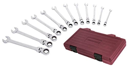 Coffret 12 Clés Mixtes à Cliquet Articulées KRAFTWERK 3403-54 | 8-19mm | Cr-V