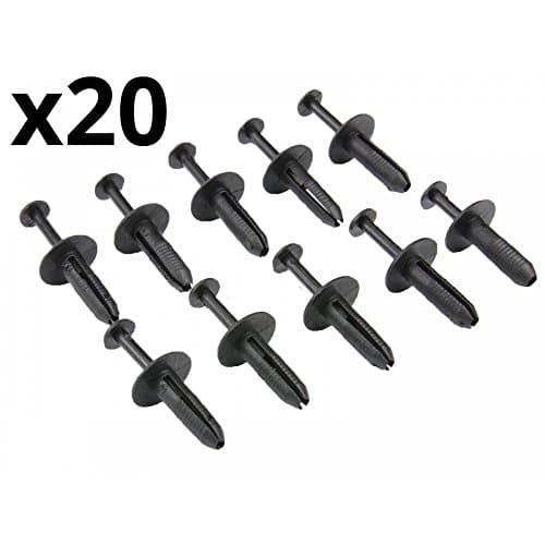 Twowinds 20x Rivets Expansibles Nylon PA6.6 - Fixation Carrosserie BMW/Opel