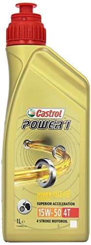 Castrol POWER1 4T 15W-50 - Lubrifiant Synthèse Power Sustain - API SN / JASO MA2