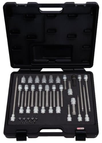 KS TOOLS 911.4500 | Module 38 Pièces Douilles Mécanicien 1/4"-1/2" Chrome-Vanadium