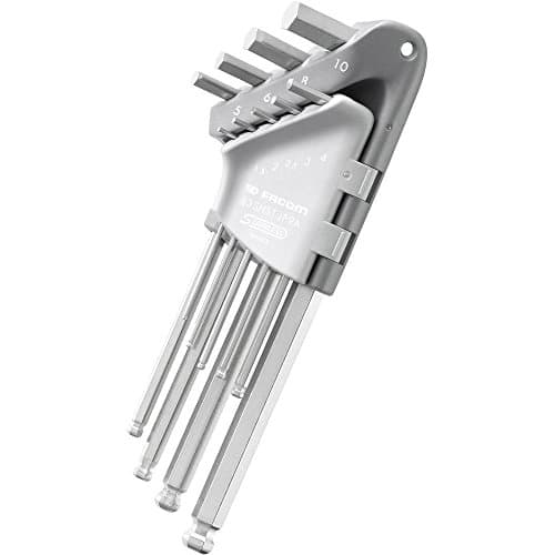 Jeu de 9 Clés Mâles 6 Pans Inox Facom 83SHST.JP9APB | 1.5-10mm | Tête Sphérique