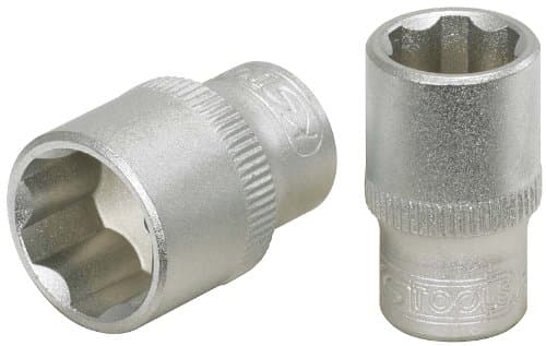 KS TOOLS 911.1409-E Douille F6 1/4" - 9mm - Chrome-Vanadium - DIN 3124 / ISO 2725