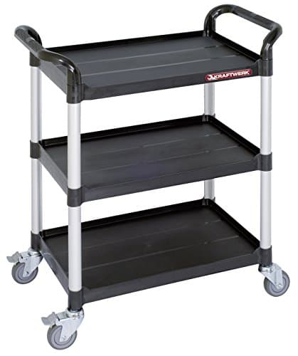 Servante d'Atelier Mobile KRAFTWERK 3912 - 3 Plateaux - Charge 160kg - 910mm