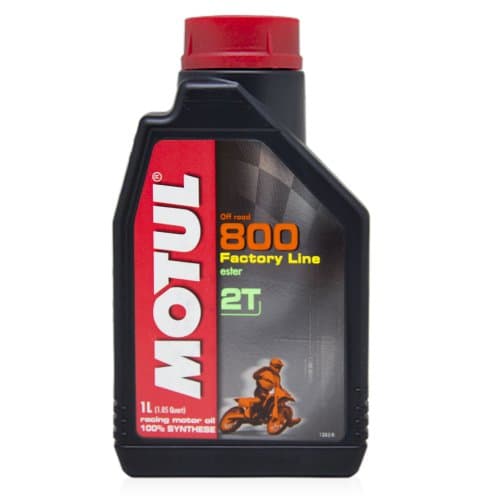 Motul 800 2T Factory Line Off-Road - Lubrifiant 100% Synthèse Ester Core - 1L