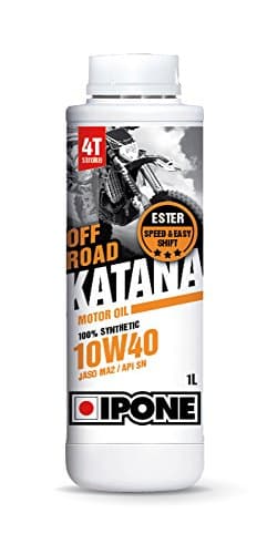 IPONE Katana Off-Road 10W40 - Lubrifiant 100% Synthèse Ester - JASO MA2 / API SN
