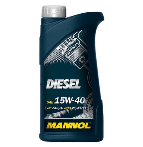 MANNOL Diesel 15W-40 API CG-4/CF-4/SL - Lubrifiant Minéral Haute Performance 1L