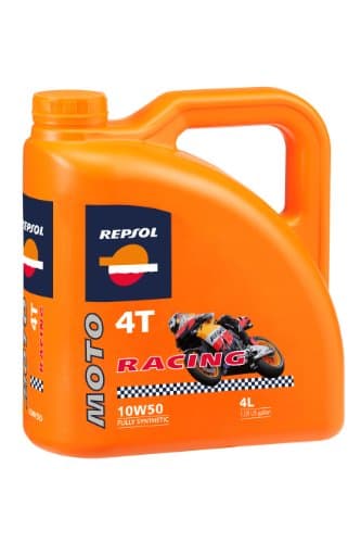Repsol Moto Racing 4T 10W-50 - Lubrifiant 100% Synthétique - API SN - JASO MA2