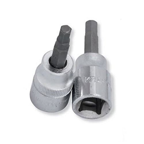 Kraftwerk 206005 - Douille-embout 3/8" pour vis 6 pans creux 5mm - Acier S2/Cr-V