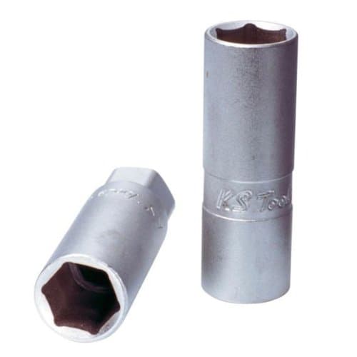 KS TOOLS 911.1205-E Douille Bougie 16mm 1/2" Longue - Chrome Vanadium DIN 3124