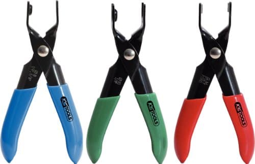 Coffret KS TOOLS 115.1090 : Set de 3 Pinces Durites Carburant - Acier Alliage Spécial