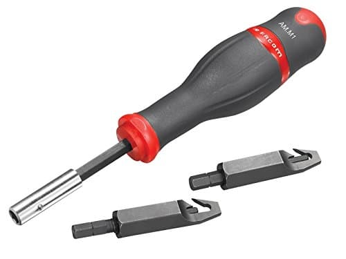 Facom DF2PB : Kit de 2 Embouts Bloque-Ressorts Haute Résistance + Porte-Embout AM.M1