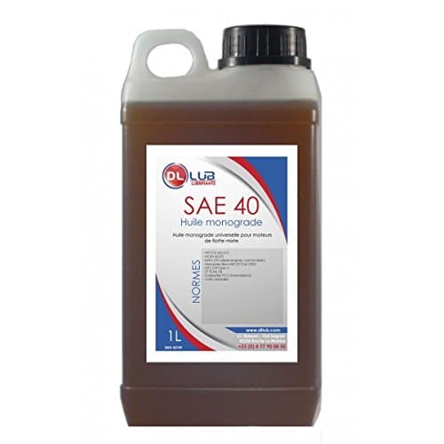 DLLUB SAE 40 - Huile Monograde Minérale API CG-4/SJ - Polyvalente 1L