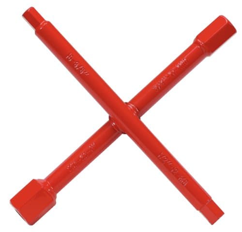 KS TOOLS 116.6000 Clé Sanitaire en Croix - Acier Cr-V - 3/8" à 1"