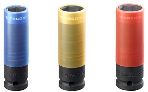 Coffret FACOM NSI.3LPG : Set 3 Douilles Impact 1/2" Haute Résistance 17-19-21mm