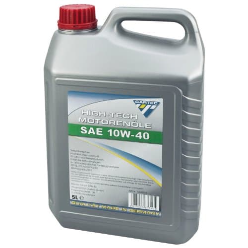 CARTEC High-Tech 10W40 - Lubrifiant Semi-Synthèse API SL/CF - Bidon 5L
