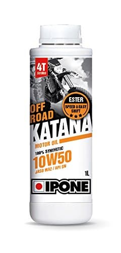 Huile IPONE Katana Off-Road 10W50 - 100% Synthèse Ester - JASO MA2 / API SN