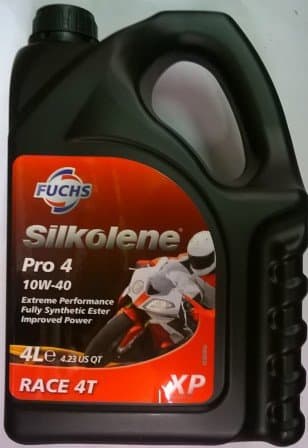 FUCHS Silkolene Pro 4 10W-40 XP - Huile 100% Ester Synthétique - 4L