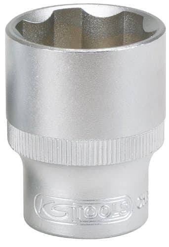 Douille KS Tools 1/2" Hexagonale 18mm - Acier Chrome-Vanadium - DIN 3124 / ISO 2725-1
