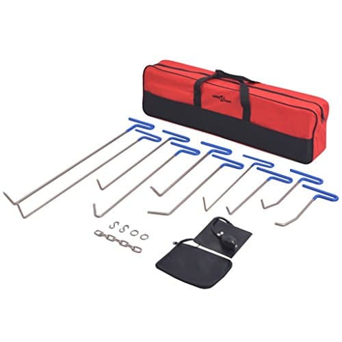 Kit PDR Pro 16 Pcs - 10 Tiges Acier Inox AISI 304 - Débosselage Sans Peinture