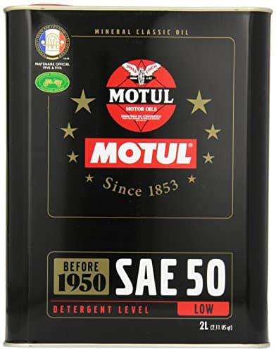 Motul Classic Oil SAE 50 - Huile Minérale Monograde - Collection 1900-1950 - 2L