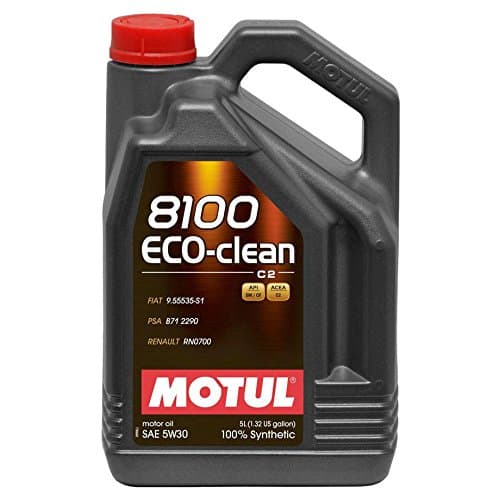 Motul 8100 Eco-Clean 5W30 C2 - Lubrifiant 100% Synthétique Mid-SAPS - 5L