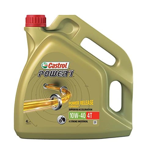 Castrol POWER 1 4T 10W-40 HC-Synthese - Huile Moteur Moto API SN / JASO MA2