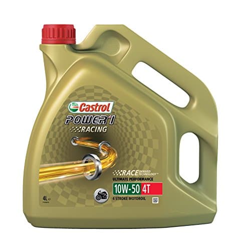 Castrol Power 1 Racing 4T 10W-50 - Lubrifiant 100% Synthétique - JASO MA2 - 4L