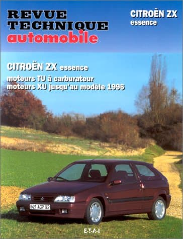 Revue Technique RTA0724.2 Citroën ZX Essence : Moteurs TU & XU (1.1 à 2.0 16V)