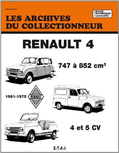 Archives du Collectionneur n°50 - Revue Technique Renault 4 (1961-1975) - E-T-A-I