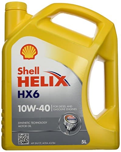 Huile Shell Helix HX6 10W-40 - Synthèse Active Cleansing - Bidon 5L