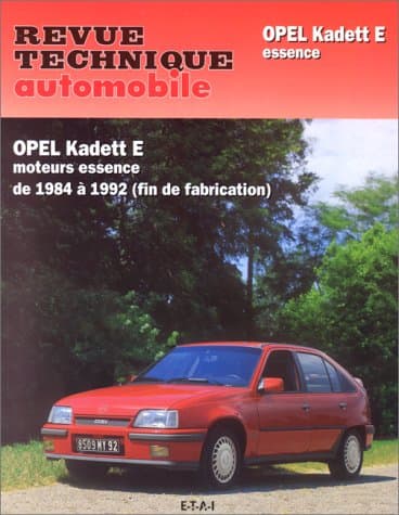 RTA 461.6 Opel Kadett E (1984-1992) - Manuel de Maintenance et Réparation