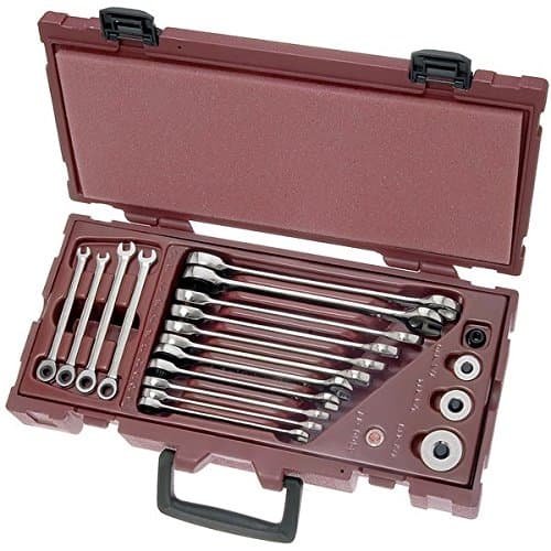 Kraftwerk 4900-17K Coffret 19 Clés Mixtes à Cliquet CLICKRAFT 8-22mm ISO 1711-1