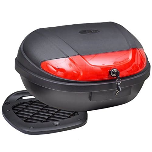 Top-Case Moto vidaXL 72L - Polypropylène Haute Densité - Capacité 2 Casques