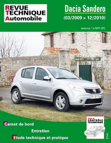 Revue Technique Automobile RTA B761 - Dacia Sandero I 1.4i MPI GPL (2009-2010)