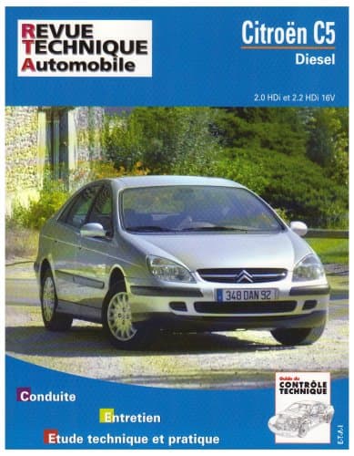 RTA 654.1 Citroën C5 Diesel (2001-2008) - Moteurs DW10ATED & DW12TED4