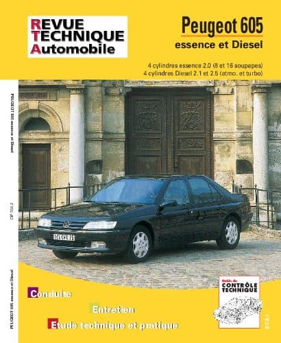 RTA Peugeot 605 : Maintenance Technique Moteurs 4 Cyl. Essence et Diesel (89-99)