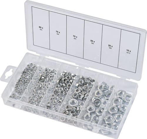 KS Tools 970.0440 - Assortiment 300 Écrous Hexagonaux DIN 934 M3-M10
