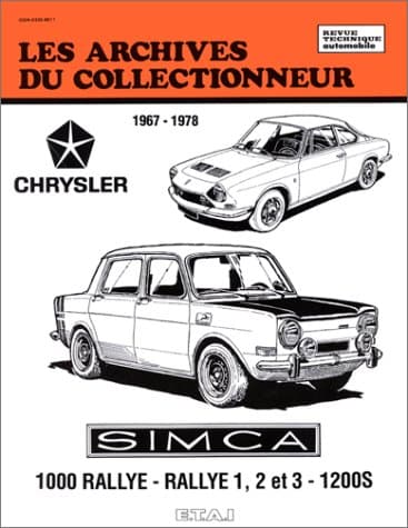 RTA Archives du Collectionneur n°37 - Simca Rallye 1, 2, 3 & 1200S