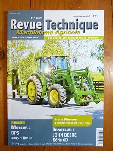 Revue Technique RTMA0207 John Deere 6D : Moteurs DPS 4.5L Tier 3A