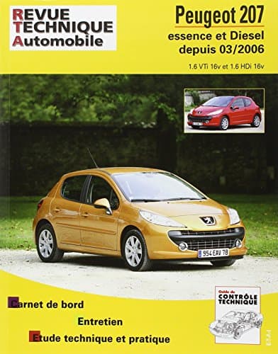 Revue Technique Automobile RTA B711.5 - Peugeot 207 1.6 VTi & 1.6 HDi
