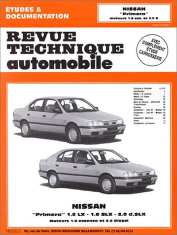 RTA 545.1 Nissan Primera (1990-1994) - Moteurs GA16DS & CD20 - E.T.A.I.