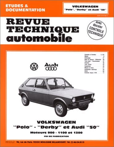 RTA 363.2 Audi 50 et VW Polo/Derby - Manuel de Maintenance Technique et Schémas