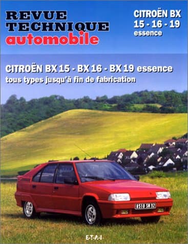 RTA 702.1 Citroën BX 15-16-19 Essence | Manuel Technique Atelier & Maintenance