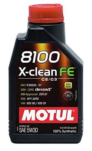 MOTUL 8100 X-CLEAN FE 5W30 - Lubrifiant 100% Synthèse Mid-SAPS ACEA C2/C3